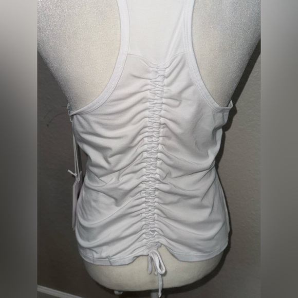 NWT JOHNNY WAS CALME Women's White Sleeveless racer back tank Top - Picture 3 of 10